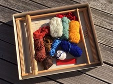 Großer Schulwebrahmen Holz Kinderwebrahmen