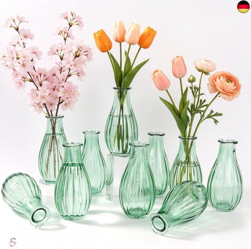 Kleine glasvasen 10er set - glasvasen,10er,