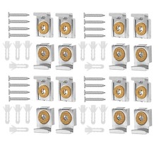 16 Spiegelklammern Set