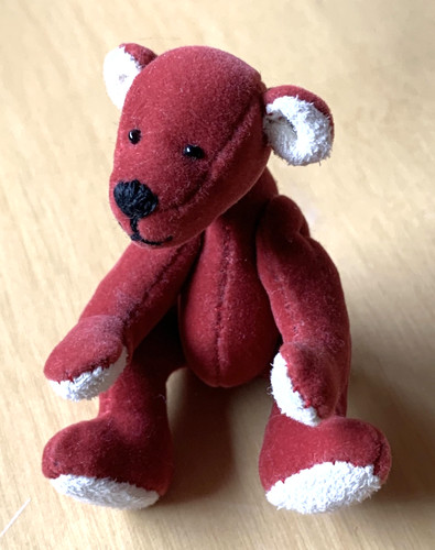 Miniatur teddybär samtiges - miniatur,