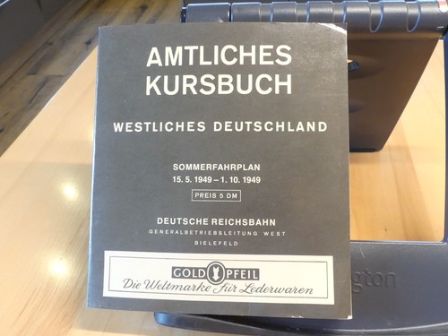 Amtliches kursbuch westliches - kursbuch,