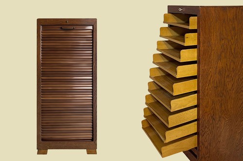1960er rolladen schrank antik - rolladen,