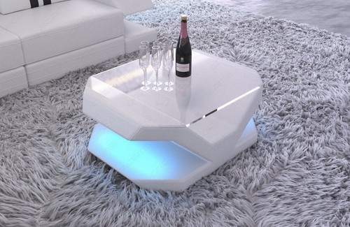 Designer leder couchtisch - designer,