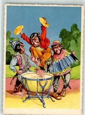 39903495 - Affen Quetschkommode Trommel Saxophon M Nr.6571 Tier, vermenschlicht