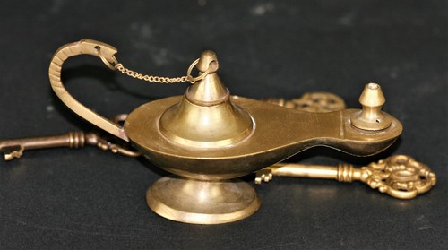 Alte messing lampe - lampe, aladin