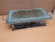 Grillstein mit Marmorplatte 37x19cm,  mit 2 Brenner - TEILS neu, 1x benutzt