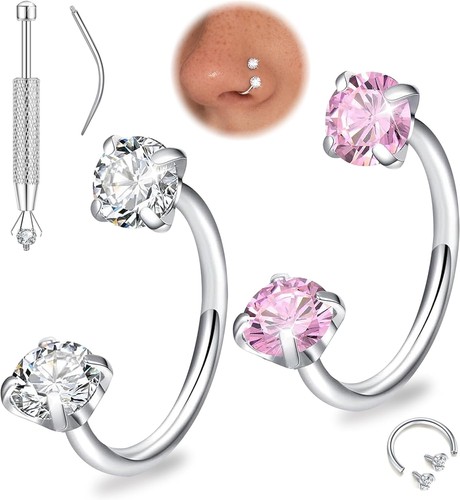 Hufeisen nasenring set - nasenring,
