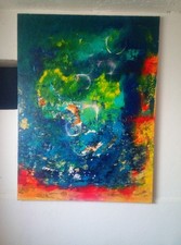 Abstrakte Kunst direkt vom Künstler 60/80 cm
