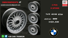 4x ALUFELGEN BBS STYLE 7X15 7j 15 Zoll BMW 3ER E21 E30 WHEELS 4X100