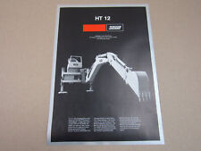 Prospekt Schaeff HT12 Hydraulik Anbaubagger für Radlader wohl 90er Jahre