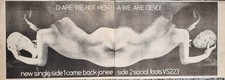 Devo are not men come - come, back