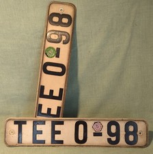 Antik DDR Nummernschilder von Trabant oder Wartburg o.ä. Vintage Kennzeichen