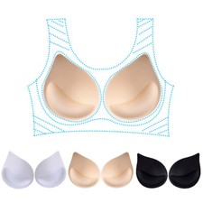 BH Cups Soft Einlagen Für Mikrofaser Sport Bustier BH Pads Push Up Sexy Kissen )