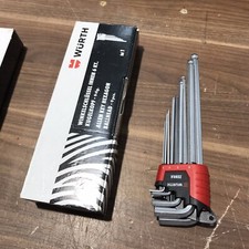 Würth Winkelschlüssel Innen 6kt Kegelkopf 9 Teilung Set, neu (VS-1)