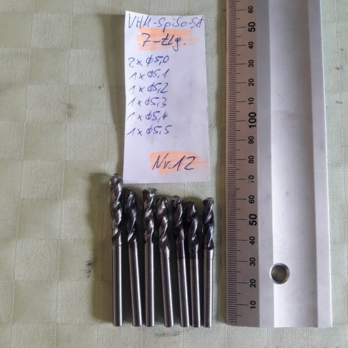 Vhm spiralbohrer set - vhm-spiralbohrer-set,, 7tlg: