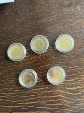 2 Euro vergoldet Gedenkmünzen