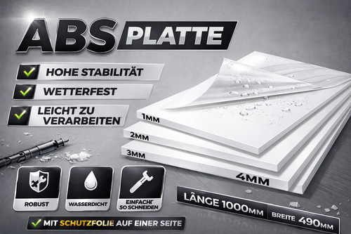 Abs kunststoffplatte - abs,
