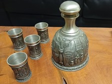 Likörgarnitur Zinnbecher