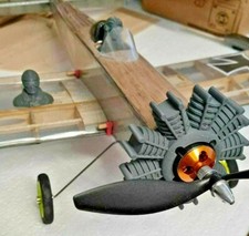 Sternmotorattrappe S9 A50 für Hacker A50-Motoren D= 48 mm AD= 160 mm