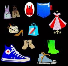 Mode: Dirndl/ Lederhose, Weste, Kleid, Hosen- Tasche, Schuhe, Stanzschablone