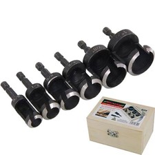 Neilsen Holzstecker Lochschneider Dübelmaschine Bohrer Bits Schneidwerkzeuge Set 6-teilig