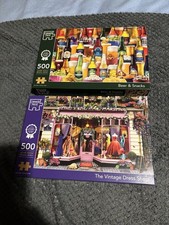 2 x 500 Stück Puzzle, einmal