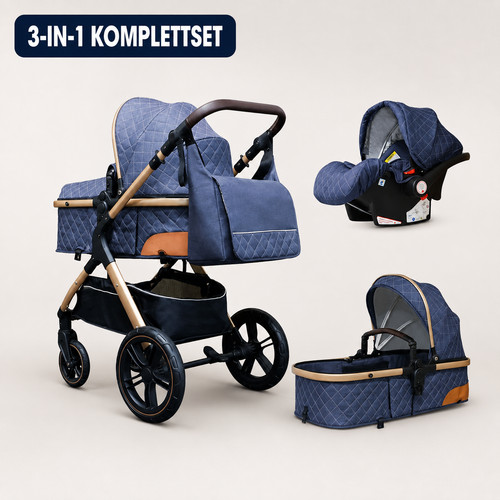 Kinderwagen 1 komplettset - kinderwagen, 3-in-1