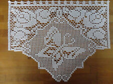 Häkelgardine Scheibengardine  *** Rosen mit Schmetterling ***