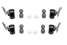 Kugelkipplager Ø43 mm 4-er Set für Dreiseitenkipper Anhänger mit Steckbolzen