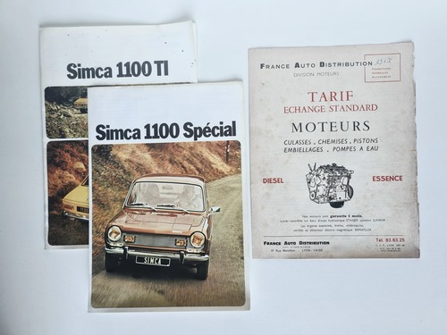 Alte verkaufsbroschüre simca - alte,