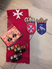 Nachlass Malteser Malteserkreuz Ritter Ordensspange Ärmelband