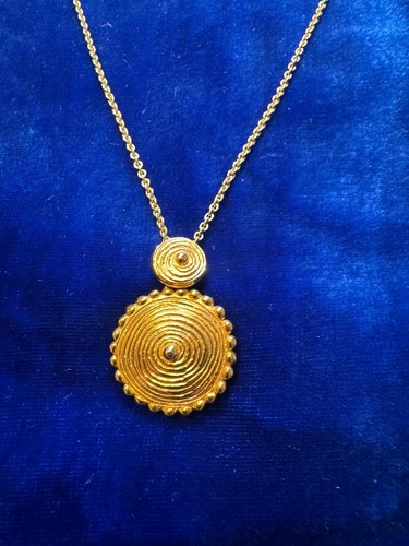 585 gelbgold spiral anhänger - 585, spiral-anhänger