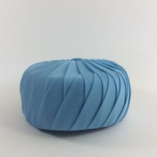 vintage 60er Jahre Damen Hut Pillbox Catherine Paris Made in France hellblau