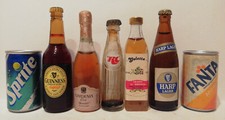 7x Miniatur-Flasche Dose für