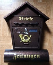 R u. D – Briefkasten inkl. Zeitungsrolle, ca. 80 / 90er Jahre, Neuwertig ! 