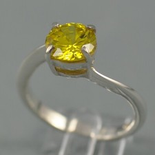 Solitär Zirkonia Ring 925 Sterling Silber Gr. 51 oder Gr. 52