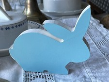 Hasenfigur Hasen Landhaus-Deko Shabby Tiere türkis Ostern Osterhase Oster-Deko