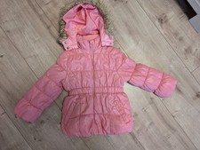 lange Mädchen Jacke Winterjacke Skijacke Anorak mit Kapuze Gr. 98 104