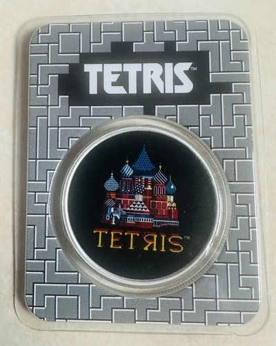Tetris silber münze 2021 - tetris, 1