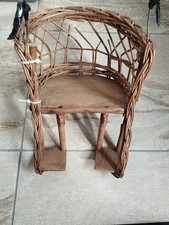 PUPPENFAHRRADSITZ AUS WEIDE PUPPE KUSCHELTIER KORB FAHRRAD FAHRRADKORB 