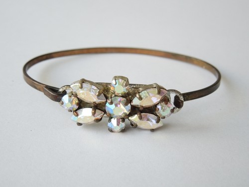 Vintage strass armreif - armreif, aurora