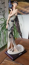 GIUSEPPE ARMANI FLORENCE 48cm Figur limited edition Frau mit Pfau 49 cm