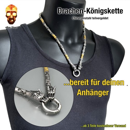 Drachen königskette edelstahl - drachen-königskette,