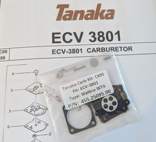 Tanaka ECV-3801 Kettensäge Vergaser Carb Kit Walbro WT4. Teile-Nr: 455.25095.90