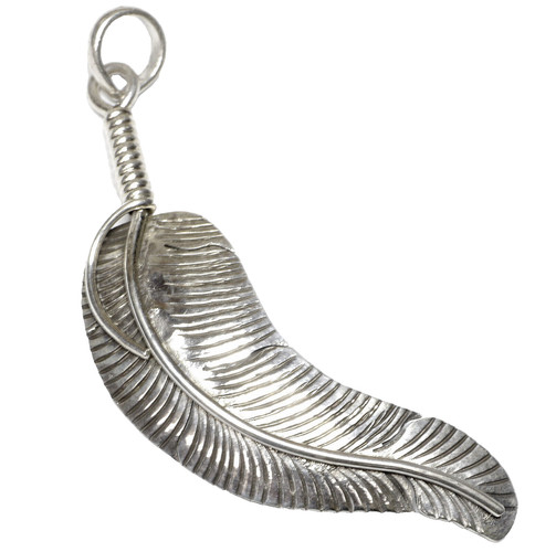 925 silber feder anhänger - 925,