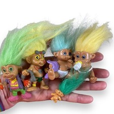 Vintage 1990er Figuren Troll Babies Figuren Punk Steinzeit Deko Sammlung Alt
