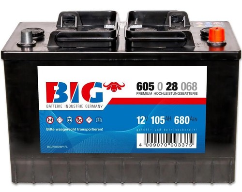 Big lkw batterie 12v - 12v, 105ah