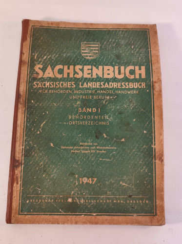 Adressbuch sachsen 1947 - adressbuch,