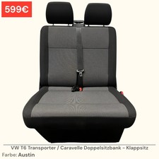 VW T5 T6 T6.1 Sitzbank Sitz Doppelsitzbank 2er Doppelbank Klappsitz Austin