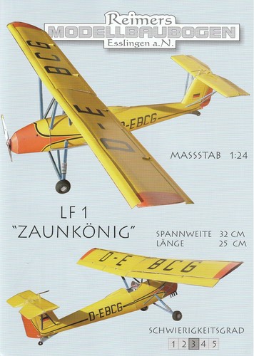 Kartonmodell zaunkönig - lf, 1